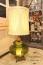 3 way テーブルランプ Large green x  antique ribbon shade