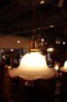 【LED球付き】フランチミルクグラス　ペンダントランプ　/吊下照明