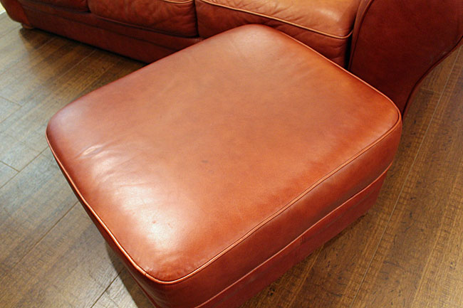 レザーオットマン brown antique & Vintage furniture at's(アッツ)